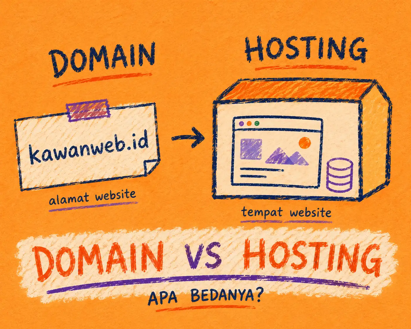 Domain vs Hosting: Apa Bedanya?